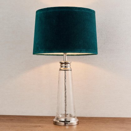 Winslet Table Lamp With Teal Shade