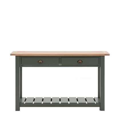 Harrogate 2 Drawer Console in Moss