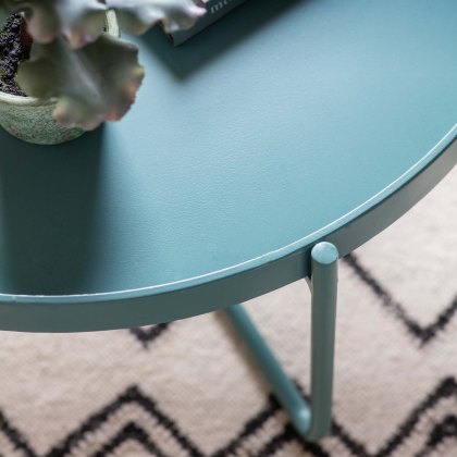 Melksham Coffee Table in Teal