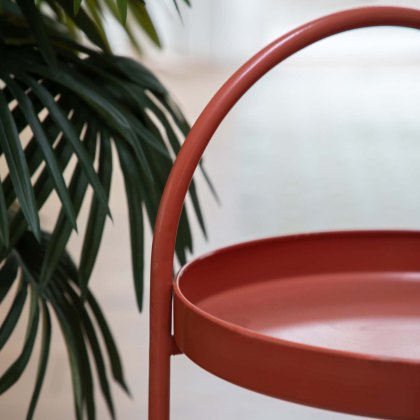 Melksham Lamp Table in Coral