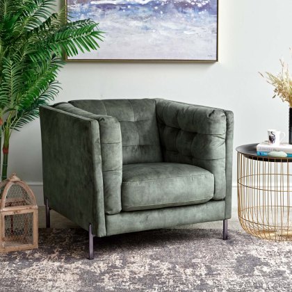 Marseilles Armchair in Forest Green