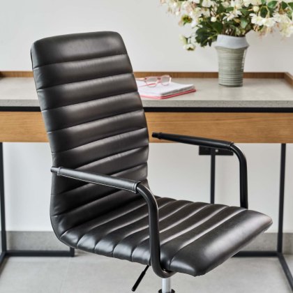 Trend Adjustable Desk Chair - Black