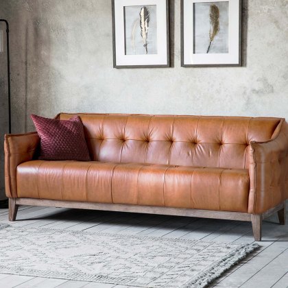 Eastcourt 3 Seater Sofa in Brown Vintage Leather
