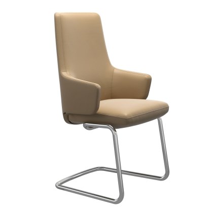 Stressless Vanilla High Back Dining Chair with Cantilever Base