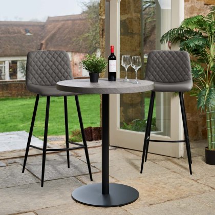 Jupiter Faux Concrete Bar Table