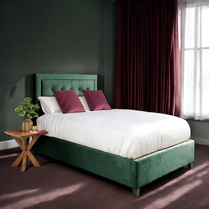 Camila Ottoman King Size Bed - Green Camila Ottoman King Size Bed - Green