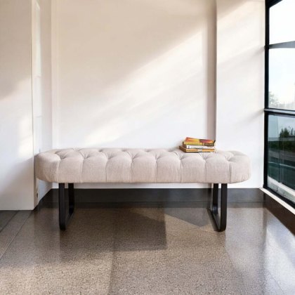 Frampton Flat Bench White Frampton Flat Bench White