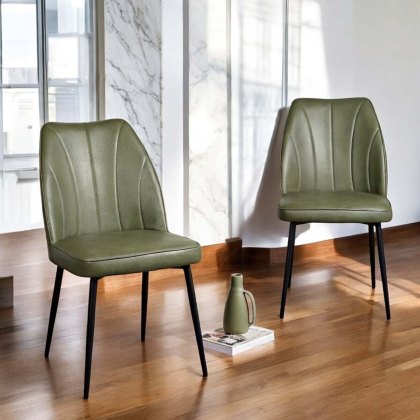 Walton Olive Green Dining Chair (Set of 2) Walton Olive Green Dining Chair (Set of 2)