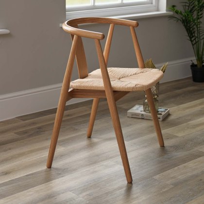 Long Island Dining Chair - Natural (Set of 2)