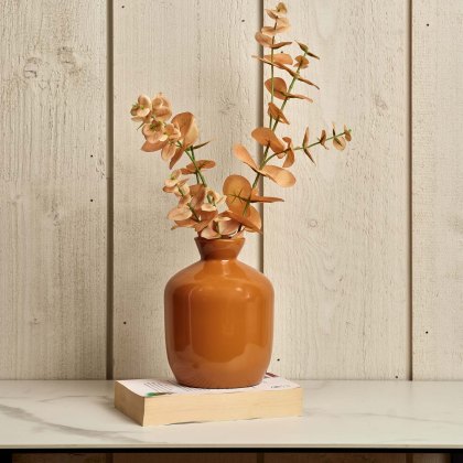 Round Glass Vase in Passion - Large Round Glass Vase in Passion - Large