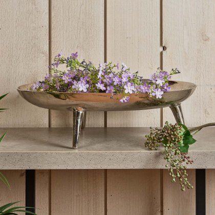 Oval Dish in Nickel - Large Oval Dish in Nickel - Large