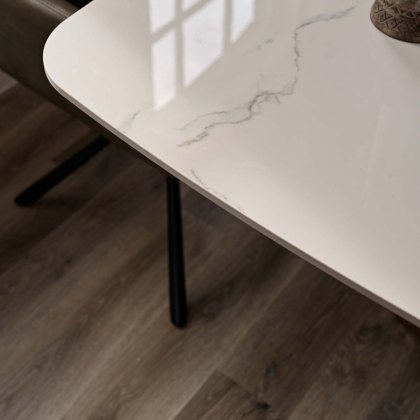 West Bay Dining Table 180cm with 4x Parma Dining Chairs in Olive