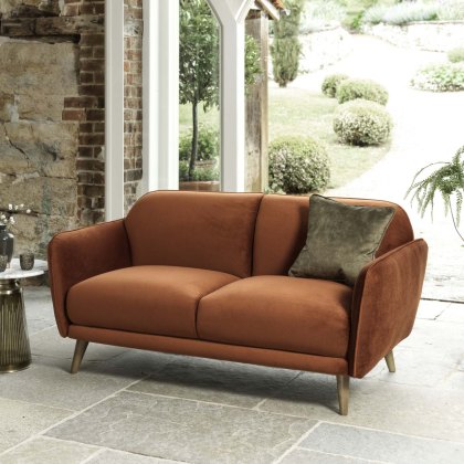 Tamar 2 Seater Sofa in Burnt Orange