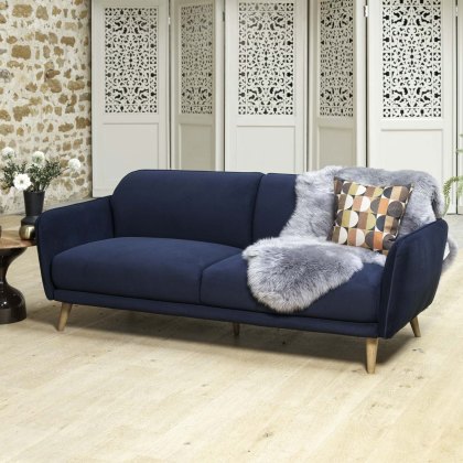Tamar 3 Seater Sofa in Dark Blue