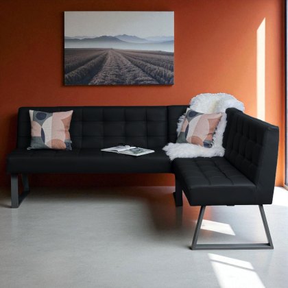 Rubix Corner Bench in Black