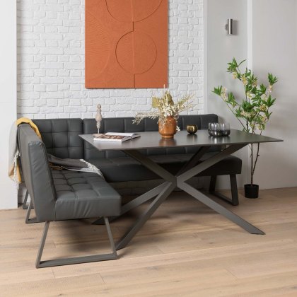 Saturn Dining Table 150cm in Dark Grey