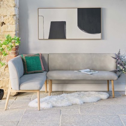 Fairmile Corner Right Hand Facing Bench - Misty