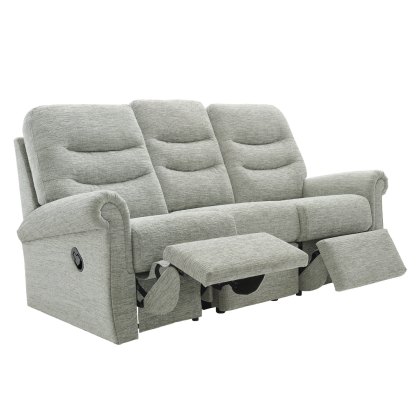 G Plan Holmes 3 Seater Double Manual Recliner Sofa