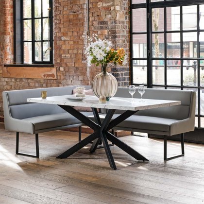 Jupiter Marble Effect Dining Table 180cm