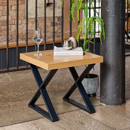 Jupiter Smoked Oak Lamp Table