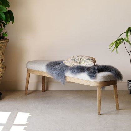 Hampton Dining Bench - Grey