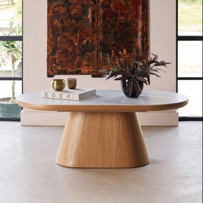 Sutton Oval Coffee Table in Ash Sutton Oval Coffee Table in Ash