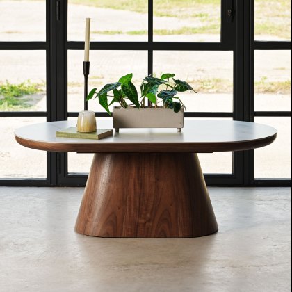 Sutton Oval Coffee Table in Walnut Sutton Oval Coffee Table in Walnut