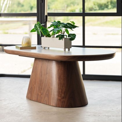 Sutton Oval Coffee Table in Walnut Sutton Oval Coffee Table in Walnut