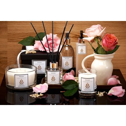 Luxury Single Wick Rose & Frankincense Candle
