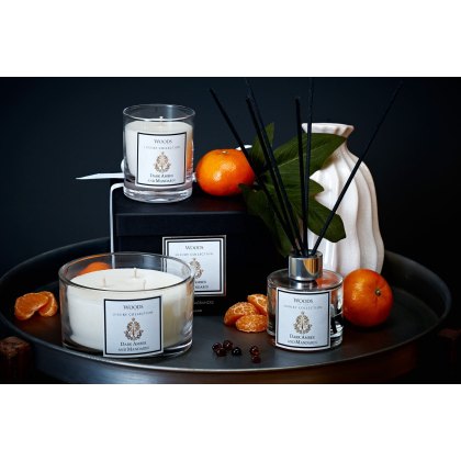 Luxury Single Wick Dark Amber & Mandarin Candle