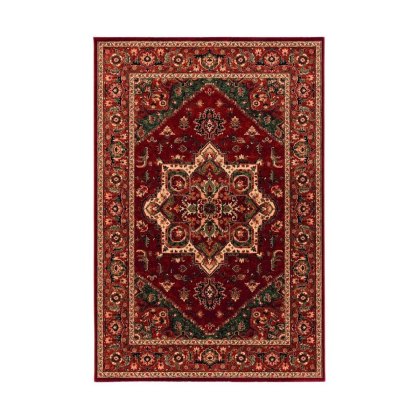Kashqai Traditional Patterned Red Rug