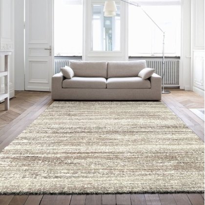 Mehari Striped Beige Rug