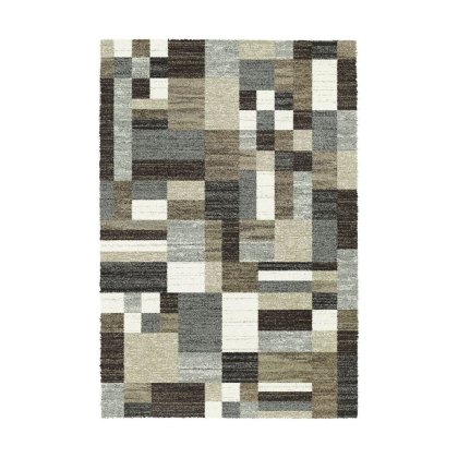Mehari Patterned Multi Grey Rug