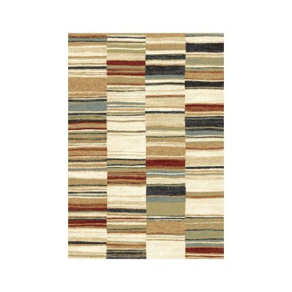 Woodstock Striped Multi Coloured Rug