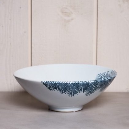 Feathery Fern Ceramic Bowl
