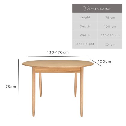 Ercol 3660 Teramo Small Extending Dining Table