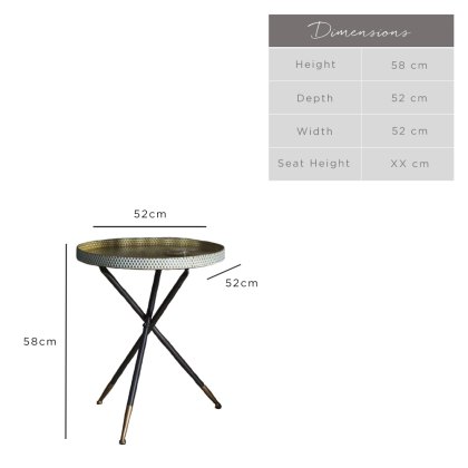 Epsom Tripod Table