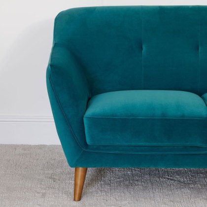 Freddie 3 Seater Teal Sofa