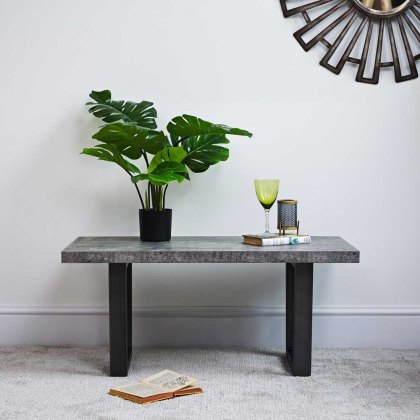 Industrial Coffee Table - Faux Concrete