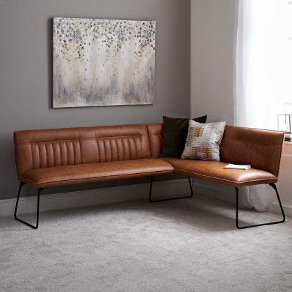 Hardy Corner Bench - Tan (Left Hand Facing)