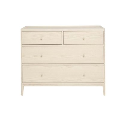 Ercol Salina 4 Drawer Wide Chest - Pale Timber