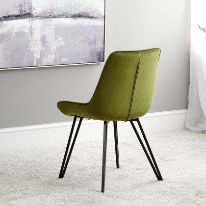 Chase Dining Chair - Green Velvet (Set of 2)