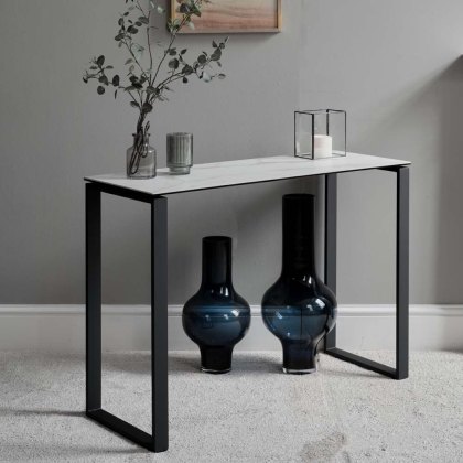 Eastcote Ceramic Console Table - White
