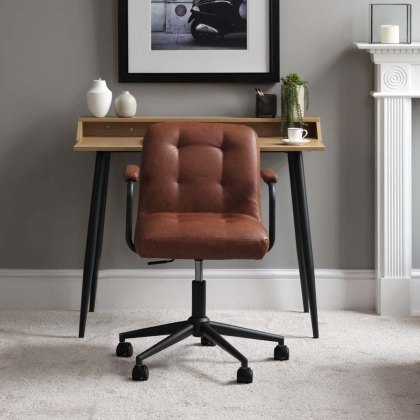 Retro Desk Chair - Brandy