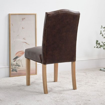 Charlie Dining Chair - Chestnut Brown (Set of 2)