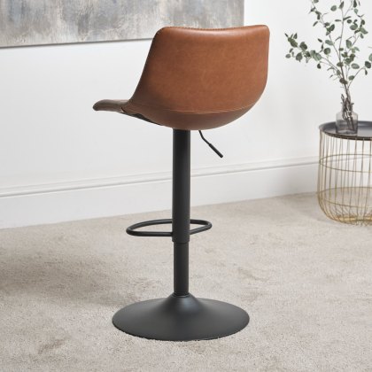 Oregon Gas Lift  Bar Stool - Brandy