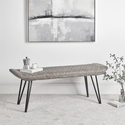 Finnick Flat Bench - Light Grey