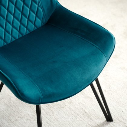 Chase Upholstered Dining Chair (Set of 2) - Teal