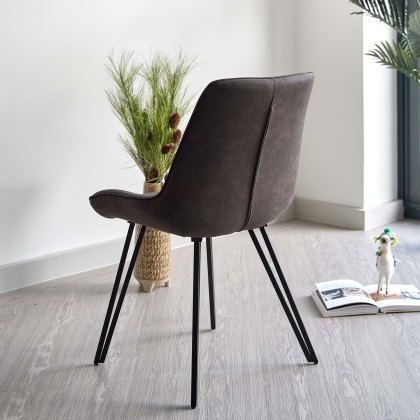 Finnick Dark Grey Dining Chair (Set of 2)