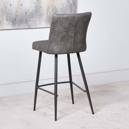 Industrial Bar Stool - Grey (Set of 2)